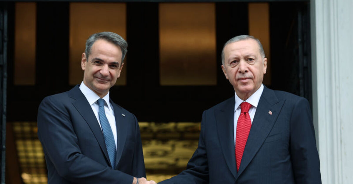 Cumhurbaşkanı Erdoğan Yunanistan Başbakanı Miçotakis ile görüştü